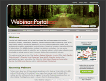 Tablet Screenshot of forestrywebinars.net